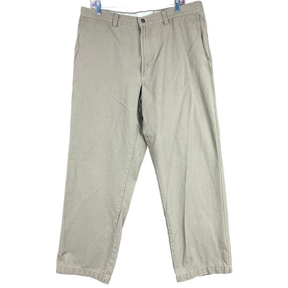 Columbia Sportswear Mens Pants Tan Zipped Pocket Straight Leg Stretch 36x30 - Picture 1 of 13